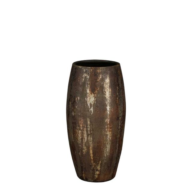 Ajsha Ceramic Pot Planter Borough Wharf Colour: Rust, Size: 50cm H x 24cm W x 24cm D on Productcaster.