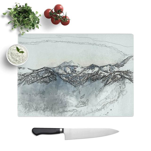 Glass Hidden Lake in Whistler Canada in Abstract Chopping Board East Urban Home Size: 28.5 cm W x 20 cm L on Productcaster.