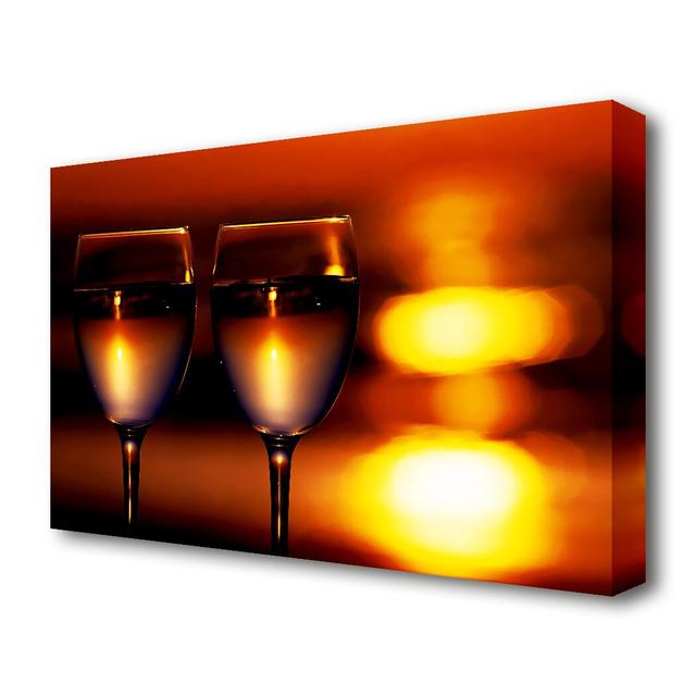 Sunset Wine Lovers Kitchen - Wrapped Canvas Photograph Print East Urban Home Size: 66 cm H x 101.6 cm W on Productcaster.