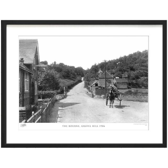 'The Bourne, Gravel Hill 1906' by Francis Frith - Picture Frame Photograph Print on Paper The Francis Frith Collection Size: 28cm H x 36cm W x 2.3cm D on Productcaster.