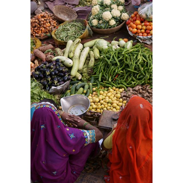 Indian Market by Jeremyrichards - Wrapped Canvas Photograph Ebern Designs Size: 30cm H x 20cm W x 3.8cm D on Productcaster.