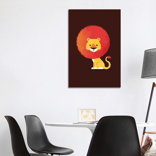 Lion by Jay Fleck - Wrapped Canvas Print Isabelle & Max Size: 101.6cm H x 66cm W x 1.9cm D on Productcaster.