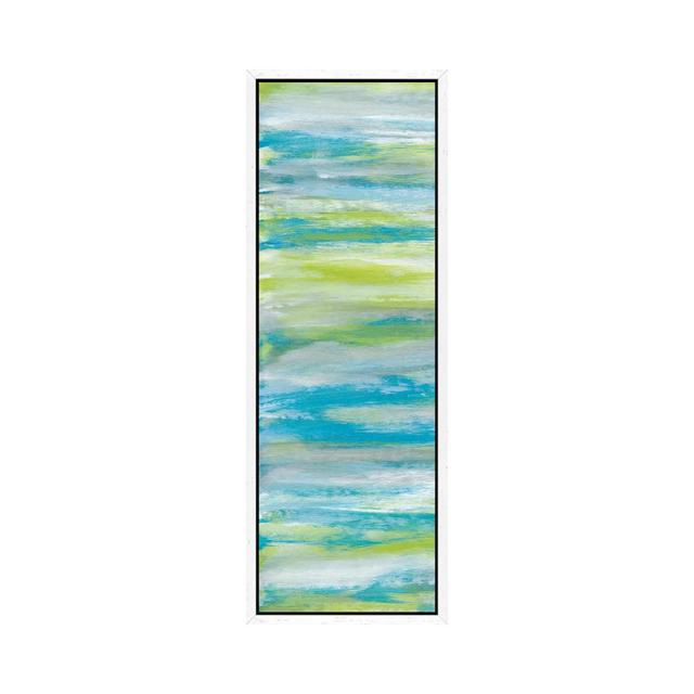 Blissful I by Rita Vindedzis - Panoramic Gallery-Wrapped Canvas Giclée on Canvas Beachcrest Home Size: 91.44cm H x 30.48cm W x 3.81cm D, Format: White on Productcaster.