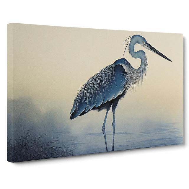 Heron Bird Watercolour Vol.1 House of Hampton Size: 35cm H x 50cm W x 3cm D on Productcaster.