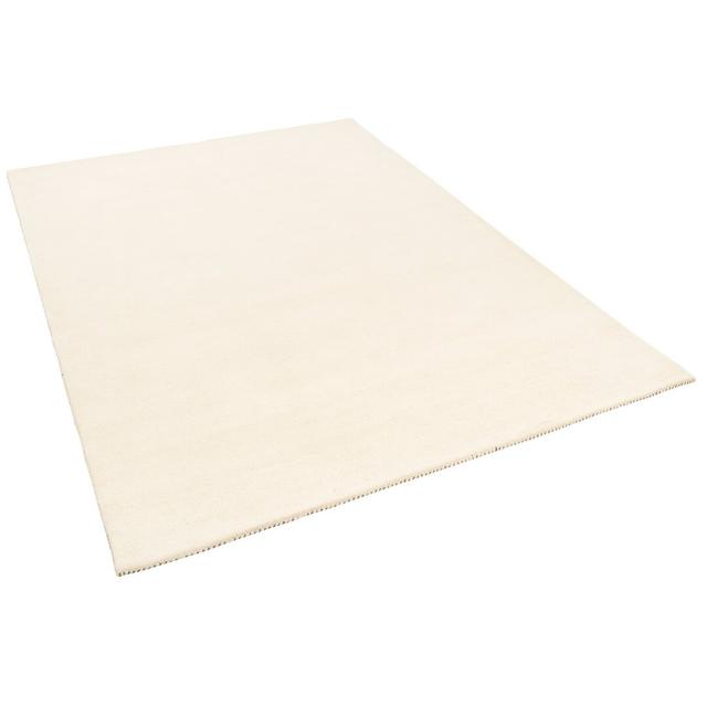 Delegal Power Loom Wool Cream Rug Ebern Designs Rug Size: Rectangle 70 x 140cm on Productcaster.