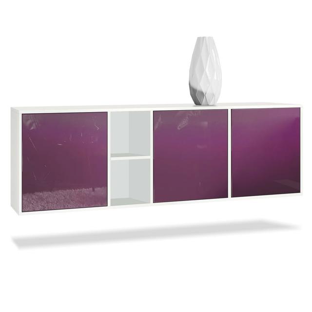 Sideboard Argaki Metro Lane Features: Without LED, Body and front colour: Blackberry on Productcaster.