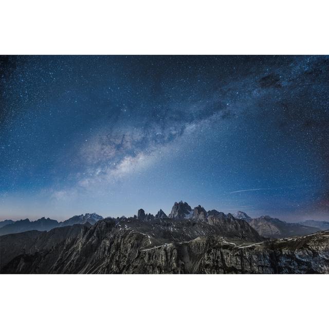 Milky Way Over The Dolomite Mountains by Deimagine - No Frame Art Prints on Canvas Latitude Run Size: 81cm H x 122cm W on Productcaster.