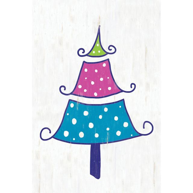 Funky Christmas Tree 1 - Wrapped Canvas Print The Seasonal Aisle Size: 30cm H x 20cm W x 3.8cm D on Productcaster.