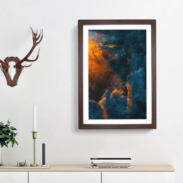 Light Through the Clouds - Picture Frame Graphic Art Print East Urban Home Frame Option: Walnut Framed, Size: 87cm H x 62cm W x 2cm D on Productcaster.