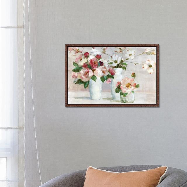 Shades Of Blush von Sally Swatland - Galerie-Giclée auf Leinwand Lark Manor Format: Klassischer Holzrahmen, Größe: 45,72 cm H x 66,04 cm B on Productcaster.