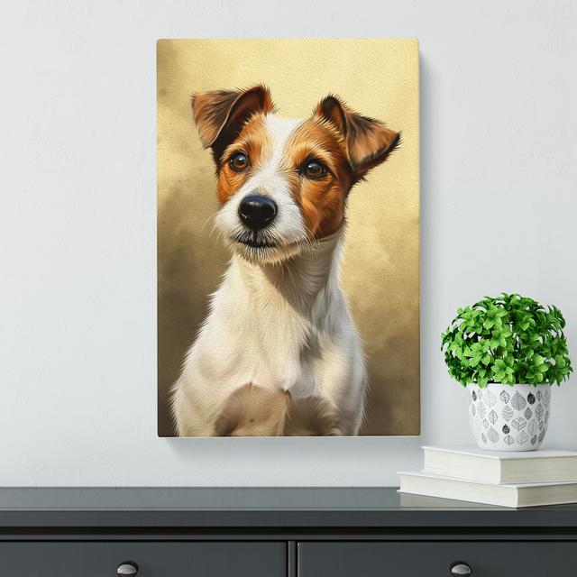 Jack Russell Realism - No Frame Print Marlow Home Co. Size: 60cm H x 40cm W x 3cm D on Productcaster.