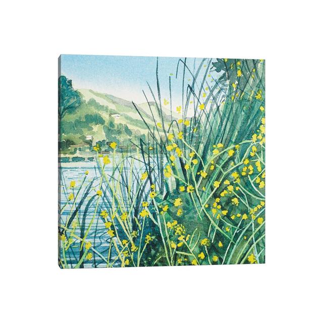 Spring Colours at the Lakeside by Luisa Millicent - Wrapped Canvas Painting ClassicLiving Size: 45.72cm H x 45.72cm W on Productcaster.