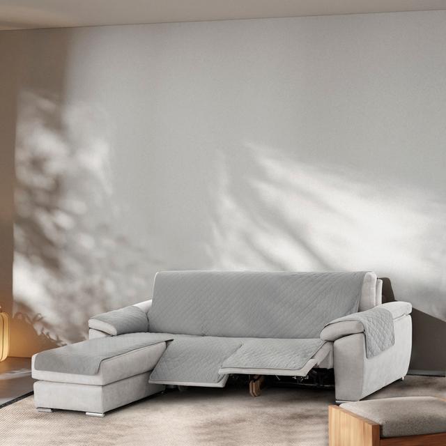 RELAX CHAISE LONGUE SOFA COVER M/3 R&D C/06 MINI Brayden Studio Size: 110cm H x 100cm W x 240cm D, Upholstery Colour: Grey on Productcaster.