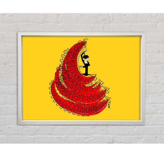 Flamenco 10 - Single Picture Frame Art Prints on Canvas Bright Star Size: 59.7cm H x 84.1cm W x 3.3cm D on Productcaster.