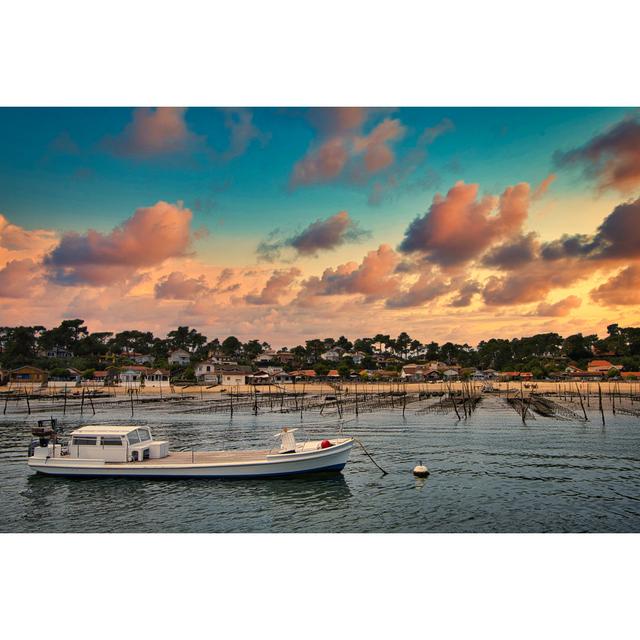 Oyster Park Under Sunset by Jerome Delaunay - Wrapped Canvas Print Breakwater Bay Size: 81cm H x 122cm W on Productcaster.