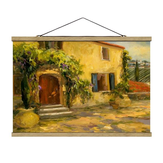 Italian Countryside - Tuscany - Graphic Art Print Rosalind Wheeler Size: 66.5cm H x 100cm W x 0.3cm D on Productcaster.