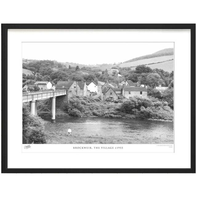 'Brockweir, the Village C1955' by Francis Frith - Picture Frame Photograph Print on Paper The Francis Frith Collection Size: 40cm H x 50cm W x 2.3cm D on Productcaster.