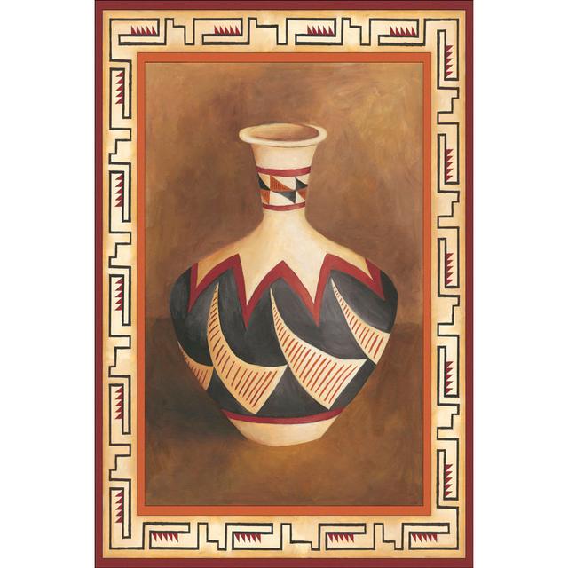 Southwest Pottery II by Chariklia Zarris - Wrapped Canvas Graphic Art Marlow Home Co. Size: 76cm H x 51cm W x 3.8cm D on Productcaster.