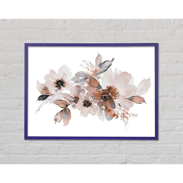 Blush Peach Flowers - Print Ophelia & Co. Size: 29.7cm H x 42cm W x 2cm D on Productcaster.