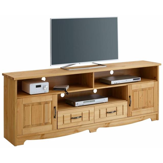 Manassas TV Stand for TVs up to 75" August Grove Colour: Oiled on Productcaster.