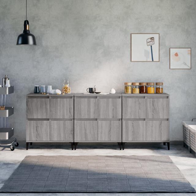 Sideboard Giang (Set of 3) ModernMoments Farbe: Grau/Sonoma on Productcaster.