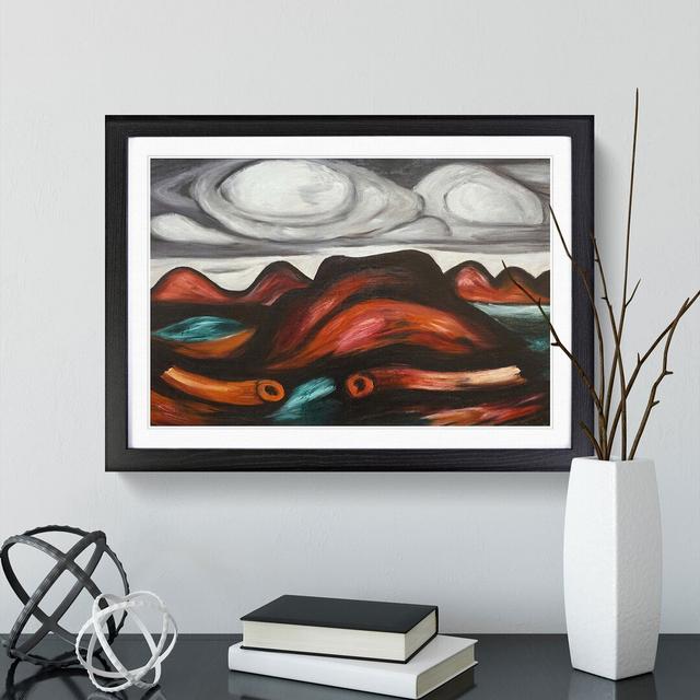 New Mexico Recollection by Marsden Hartley - Picture Frame Painting East Urban Home Frame Option: Black Framed, Size: 27cm H x 36cm W x 2cm D on Productcaster.