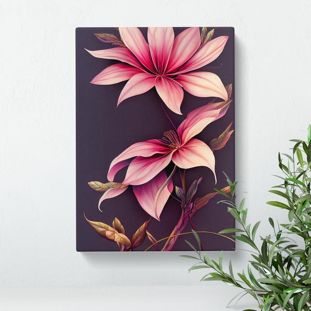 The Spectacular Flowers - Wrapped Canvas Graphic Art Latitude Run Size: 50cm H x 35cm W x 3cm D on Productcaster.