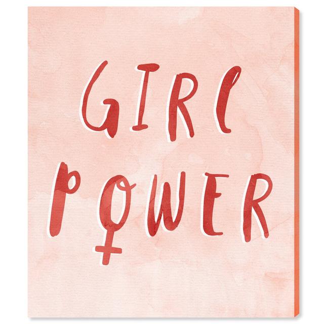 'Girl Power' Textual Art on Wrapped Canvas Oliver Gal Size: 91cm H x 76cm W on Productcaster.