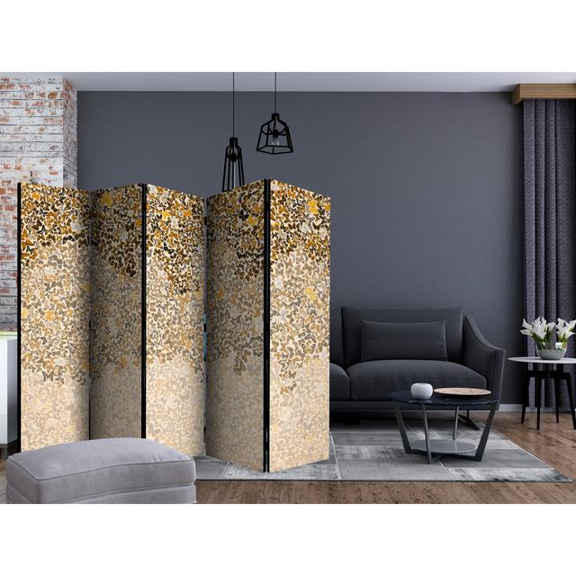 225cm W x 172cm H 5 - Panel Wood Folding Room Divider East Urban Home on Productcaster.