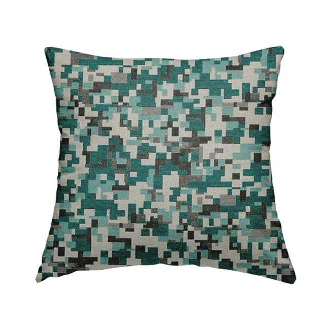 Mazza Cushion with Filling Metro Lane Colour: Teal/Blue, Size: 55cm H x 55cm W x 5cm D on Productcaster.