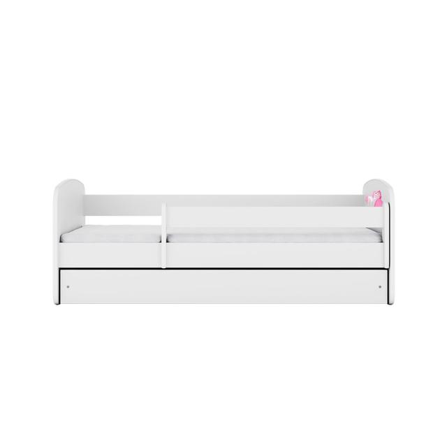 Cicero Convertible Toddler Bed and Mattress Zipcode Design Colour ( Bed Frame): White, Size: European Toddler (80 x 180cm) on Productcaster.