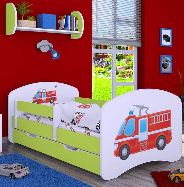 Manus Cot Bed / Toddler (70 x 140cm) Bed Frame with Drawer Isabelle & Max Colour (Bed Frame): Green on Productcaster.