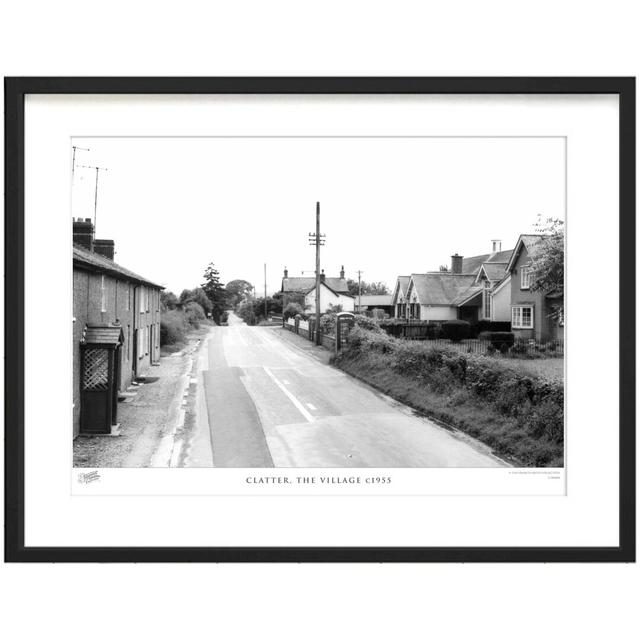 'Clatter, the Village C1955' - Picture Frame Photograph Print on Paper The Francis Frith Collection Size: 45cm H x 60cm W x 2.3cm D on Productcaster.