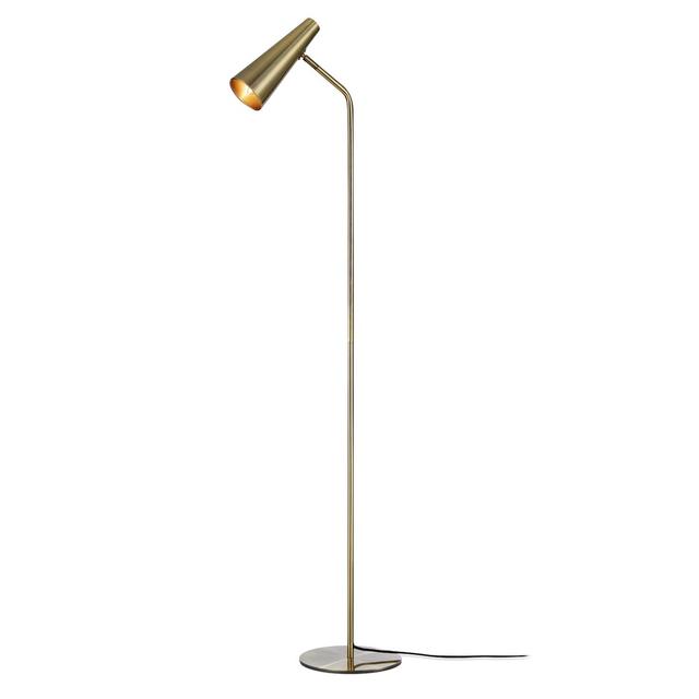 Jerome 138cm Reading Floor Lamp Corrigan Studio Shade Colour: Antique, Base Finish: Antique on Productcaster.