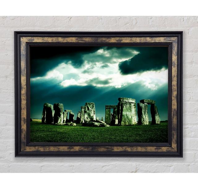 Stonehenge Sunblaze - Einzelner Bilderrahmen Kunstdrucke Bright Star Größe: 42 cm H x 59,7 cm B x 8 cm T on Productcaster.