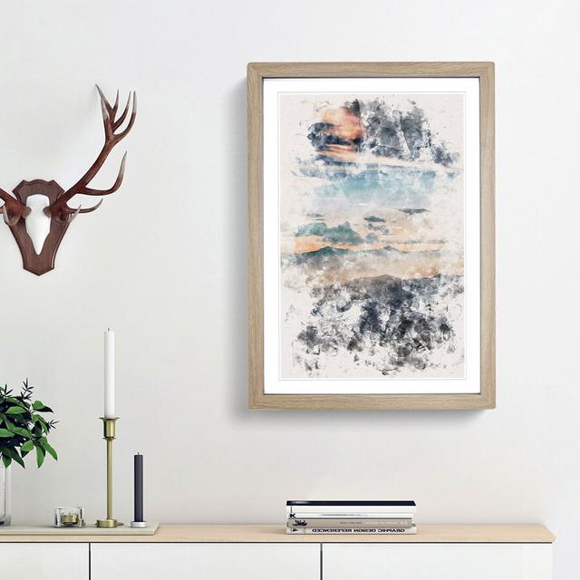 Mountain Peaks of Thailand - Picture Frame Painting Print East Urban Home Frame Option: Oak Framed, Size: 87cm H x 62cm W x 2cm D on Productcaster.