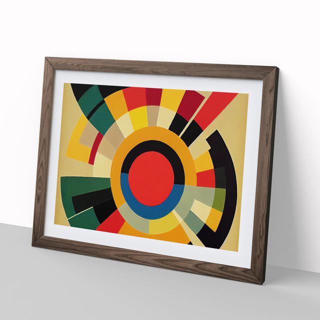 Excellent Modern Abstract - Picture Frame Graphic Art Metro Lane Size: 46cm H x 64cm W x 2cm D, Frame Colour: Walnut on Productcaster.