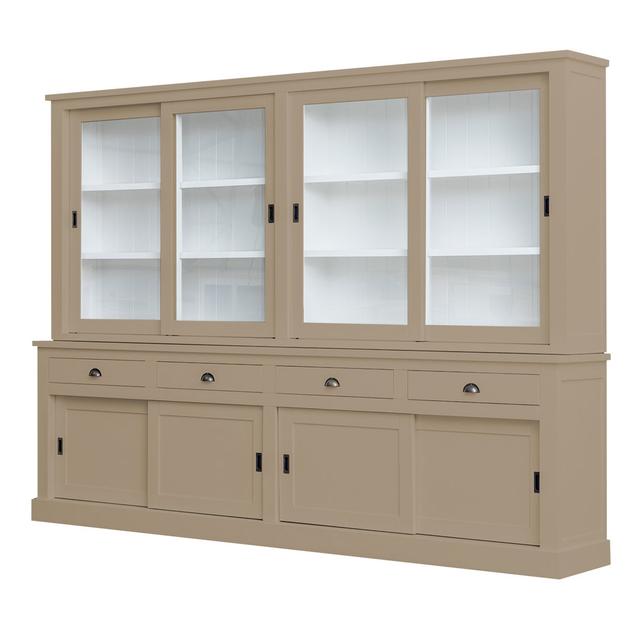 Butler Display Cabinet Rosalind Wheeler Colour: Grey/Beige on Productcaster.