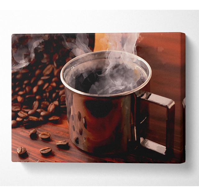 Steaming Hot Coffee - Print Latitude Run Size: 66cm H x 106.6cm W x 10cm on Productcaster.