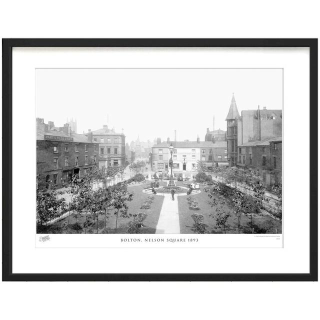 'Bolton, Nelson Square 1893' by Francis Frith - Picture Frame Photograph Print on Paper The Francis Frith Collection Size: 40cm H x 50cm W x 2.3cm D on Productcaster.