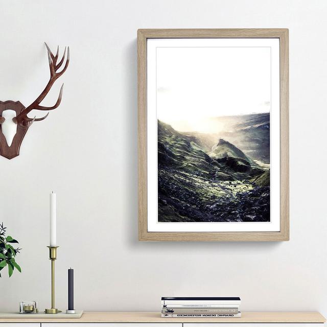 The Highlands in Scotland in Abstract - Picture Frame Graphic Art Print East Urban Home Size: 65cm H x 48cm W x 2cm D, Frame Option: Oak Framed on Productcaster.