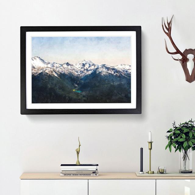 Hidden Lake in Whistler Canada - Picture Frame Painting Print East Urban Home Size: 45cm H x 63cm W x 2cm D, Frame Option: Black Framed on Productcaster.