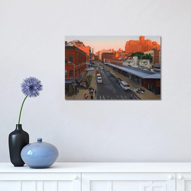 View From The High Line At Sunset – Gansevoort Street by Nick Savides - Floater Frame Gallery-Wrapped Canvas Giclée on Canvas Rosalind Wheeler Format: on Productcaster.