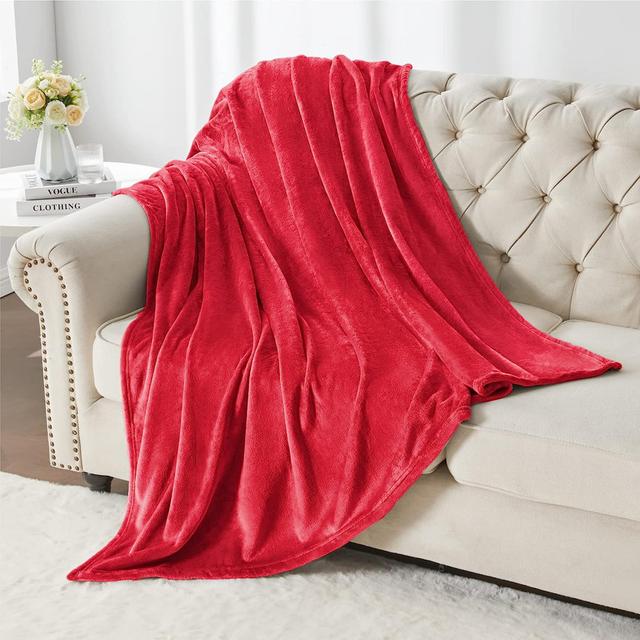 Walterhill Throw Blanket Fairmont Park Colour: Red, Size: W220 x 240cm on Productcaster.