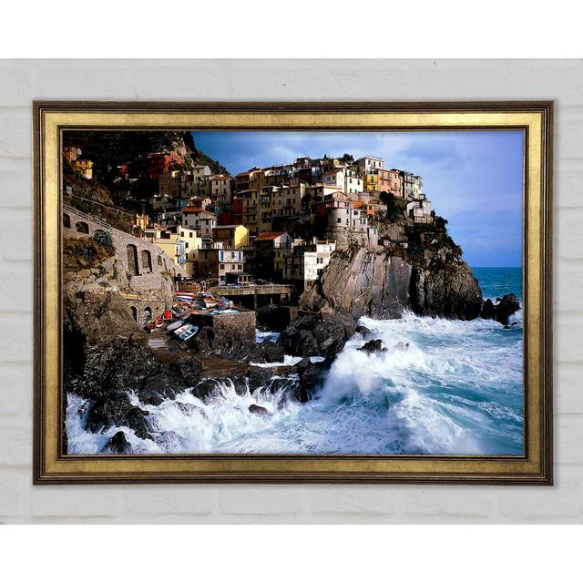 Manarola Italy - Single Picture Frame Art Prints Highland Dunes Size: 21cm H x 29.7cm W on Productcaster.