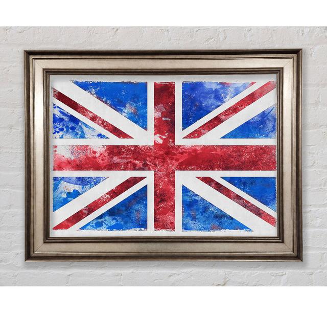 Union Jack Washed Out - Einzelner Bilderrahmen Kunstdrucke Bright Star Größe: 59,7 cm H x 84,1 cm B x 8 cm T on Productcaster.