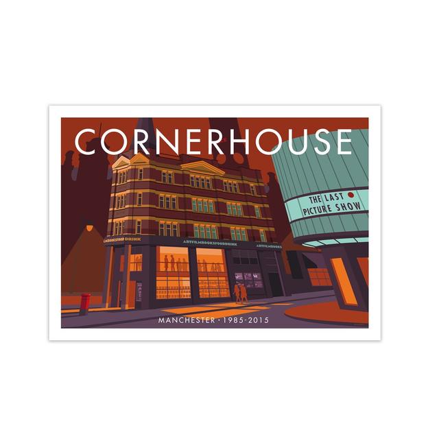 Manchester Cornerhouse by Stephen Millership - Print East Urban Home Frame Options: No Frame, Size: 29.7 cm H x 42 cm W x 1 cm D on Productcaster.