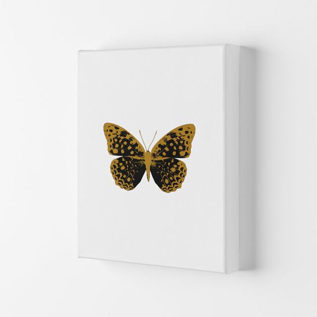 Butterfly - Graphic Art Print on Paper East Urban Home Size: 59.4cm H x 42cm W x 4cm D, Format: Wrapped Canvas on Productcaster.