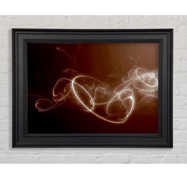 Neon Trail Chocolate Framed Print Ivy Bronx Size: 42cm H x 59.7cm W on Productcaster.