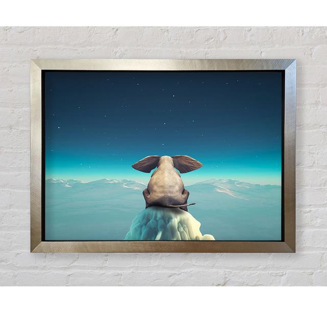 Elephant On A Cliff - Single Picture Frame Art Prints Bright Star Size: 42cm H x 59.7cm W x 3.4cm D on Productcaster.